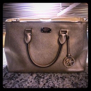 Gold Michael Kors purse